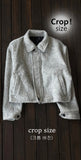 Mohair Moul Half Jacket Crop Ver