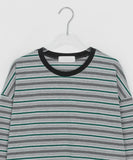 [unisex] Cuba Over Stripe Long Sleeve Tee
