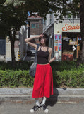 Low Balloon Crop Bermuda Pants