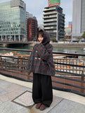 Takoi Duffel Check Hood Short Coat