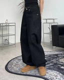 Ietan Slap Balloon Denim Pants