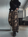 Plus camo line track brushed pants