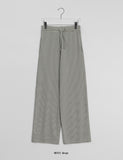 Danimo Stripe Banding Wide Long Pants