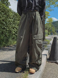 Woodin Diagonal Pocket Button Two-Way Cargo Pants