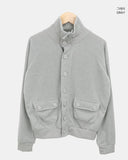Hern High Neck Button Knit Cardigan