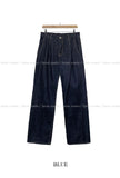 Minimal Deep Pintuck Denim