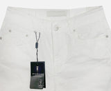 Non-fade White Wide Denim Pants