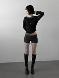 Sherry Layered Boat Neck Tee
