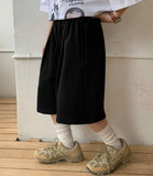 [BAONHAUS] Hiron Pin Tuck Banding Bermuda Training Pants