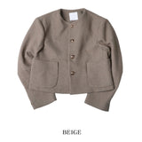 Folding tweed jacket
