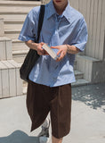 [PLAN MADE/MADE] Infold ST Tie Short Sleeve Shirt