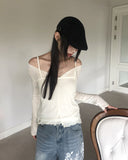[SET] Bento Basic See-Through Sleeveless Cardigan Set