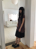 Nuen Pleated Midi Skirt