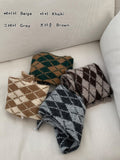 Gishu Argyle Knit Muffler