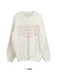 LETTERING FUR KNIT