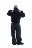 Bicolor fleece layered hoodie