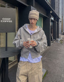Cloud Overfit Crop Hoodie