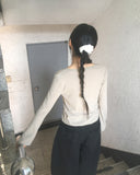 Hiro Ribbon Pocket Wide Cotton Pants