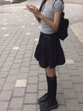 Fodin Balloon Belt Mini Skirt