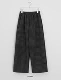 [unisex] Danes Stripe Banding Wide Pants