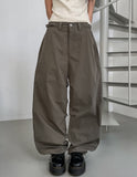 Leca Adjust Pintuck Balloon Nylon Pants
