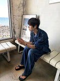 Line Brush Wide Denim