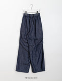 [unisex] Girot Parachute Banding Balloon Denim Pants