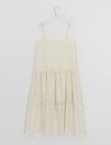 Himet Frill Tiered Sleeveless Long One Piece