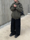 Clun Cut Wide String Cargo Pants