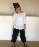 Shutin Big Dot Off-Shoulder Short Sleeve T-Shirt