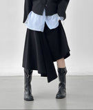 Reden Hull Unbalanced Flare Skirt