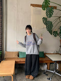 Deteam Banding Flower Quilted Balloon Pants