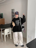 Daiki Banding String Color Matching Fleece Pants