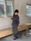 [Unisex] Cordinden Pigment Cargo Wide Pants