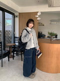 [OOTJ] Tonenki Brushed Stitch Denim Balloon Wide Pants