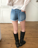 Rev Cut Denim Shorts