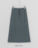 Tuque Stripe Banding Long Skirt