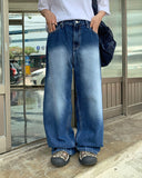 [unisex] Philend Washing Denim Wide Pants