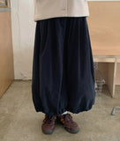 Curin Peach Fuzz Banding Balloon Long Skirt