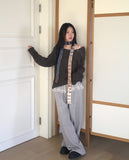 [MADE] Tens Crochet Net Overfit Boat Neck Knit