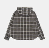 Retro over check hood shirt