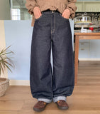Koinu Raw Balloon Wide Non Fade Denim Pants