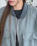FL crop shirring flight jumper