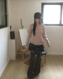 Tor Pleated Mini Skirt Denim Pants