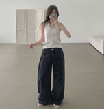 Cooling Summer Cut Tencel Banding Long Wide Cotton Pants