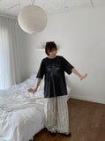 Ringing Star Printing Over Short Sleeve Tee