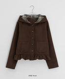 Skimbe Frill Hood Short Coat