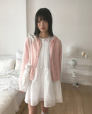 Rahe Punching Hood Button Knit Cardigan