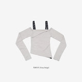 Gency Unbalanced Crop Off Shoulder