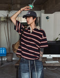 Kiyoshi Stripe Rugby Short Sleeve T-Shirt